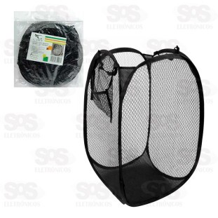 Cesto Dobrável Multiuso Preto Caerus CRS-1144