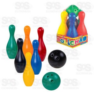 Jogo Bolichão 6 Pinos 40cm e 2 Bolas Líder 2259