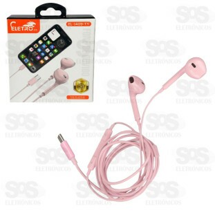 Fone De Ouvido Com Microfone Type C Colorido Soft Eletromex EL-1409-TY