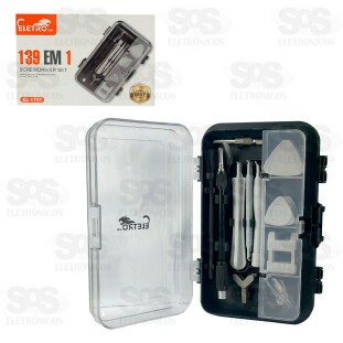 Caixa de Ferramentas Precisão 139 Peças Eletromex EL-1707