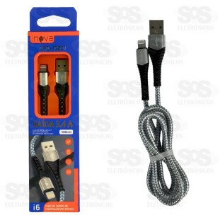 Cabo De Nylon Para Iphone 3.4A 1 Metro Inova CBO-20201