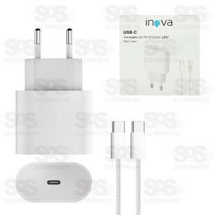 Carregador 20W Com Cabo Type C+PD Inova CAR-0094C