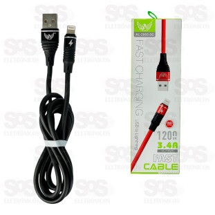 Cabo Emborrachado Para Iphone 3.4A 120CM Altomex AL-2065-5G