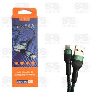 Cabo De Dados 3.4A Iphone 1 Metro Basik Prime CBO-7572