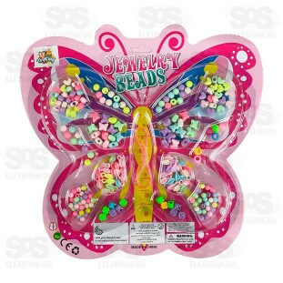 Kit Miçanga Montagem De Bijuterias 210 Peças Toy King TK-AB6096