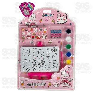 Kit de Pintura 6 Tintas Guache Polibrinq SCB60