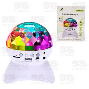 Luminária Globo de LED Com Caixa de Som Bluetooth X-Cell XC-XL-13