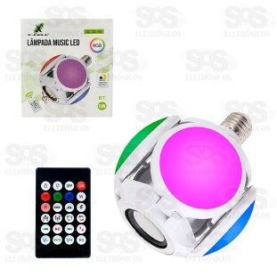 Lâmpada LED Dobrável Com Alto-Falante Bluetooth 10W X-Cell XC-GL-04