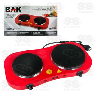 Fogareiro Por Indução 2 Bocas 127V 2500W Bak BK-FCE705