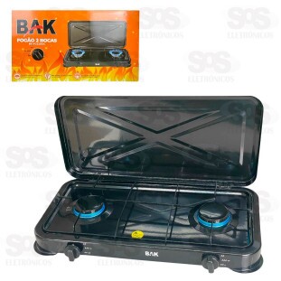 Fogareiro Camping à Gás 2 Bocas Bak BK-FGS2BOC