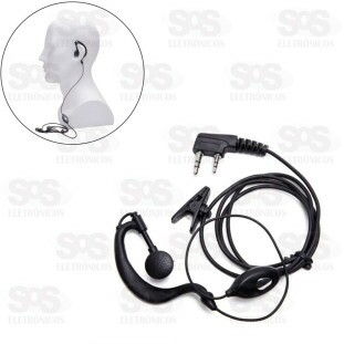 Fone Com Microfone Para Rádio Comunicador Walk Talk B-Max BF-01