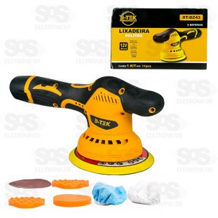 Lixadeira Politriz 11 Peças Sem Fio 12V B-Tek BT-DZ43