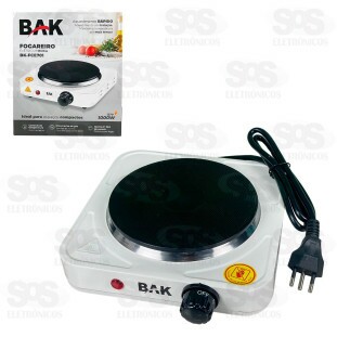 Fogareiro Por Indução 1 Boca 127V 1000W Bak BK-FCE701
