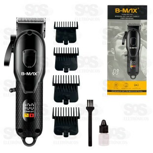 Máquina de Cortar Cabelo Com Visor LCD B-Max BM-C023