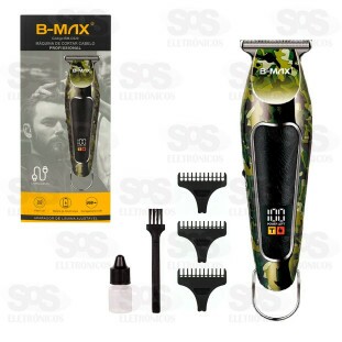 Máquina De Cortar Cabelo Profissional Com Visor LCD B-Max BM-C020