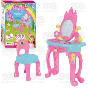 Penteadeira da Princesa Com 13 Acessórios Homeplay 3117