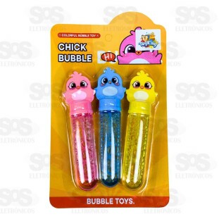 Kit Bolhas de Sabão Galinha Com 3 Unidades Toy King TK-AB7720