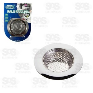 Ralo De Aço Inox Para Pia 7,2cm Top Útil TOP0688