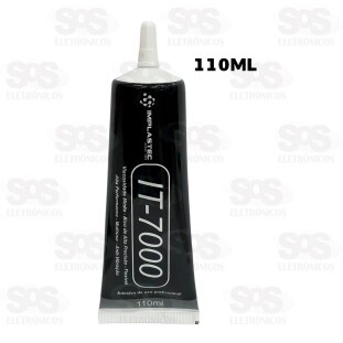 Super Cola Para Tela 110ML Preta Implastec IT-7000