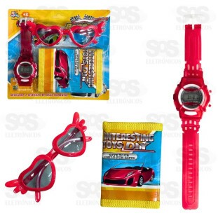 Kit Fashion Piloto De Carro 3 Peças Toy King TK-AB6297