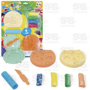 Conjunto Massinha De Modelar 9 peças Pica-Pau 3838