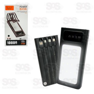 Carga Extra 10.000mAh Com Painel e Luminária Altomex AL-789
