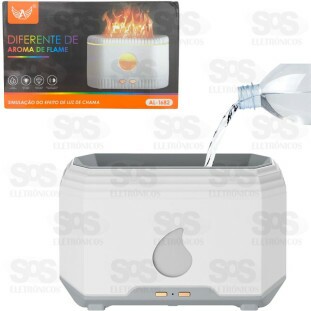 Difusor Umidificador Efeito De Chama Com LED 200ml Altomex AL-1678