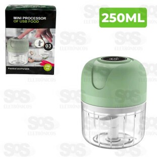 Mini Processador Elétrico 250ml Modelos Sortidos