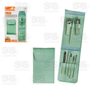 Kit Manicure Cortador De Unha 8 Peças Eletromex EL-1553