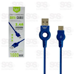 Cabo De Dados 3.4A Type C 1 Metro Altomex AL-2059-TYPE-C