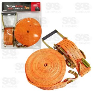 Cinta Para Carga Com Catraca 10 Metros Troya Auto TRY-0026
