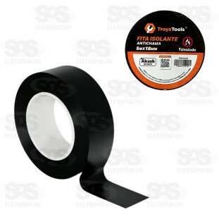 Fita Isolante 5 Metros Preta Com 10 Unidades TroyaTools TRY-0127