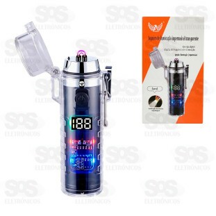 Isqueiro Elétrico Recarregável Com Lanterna Altomex AL-B5777