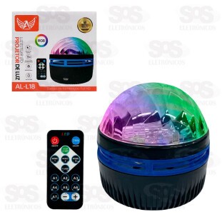 Luminária Abajur RGB Com Controle Remoto Altomex AL-L18