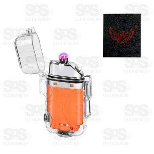 Isqueiro Elétrico Recarregável Plasma Com Lanterna Altomex AL-B5772