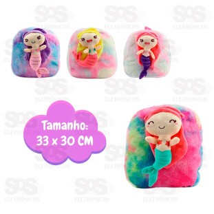 Mochila Infantil Sereias Pelúcia BBR Toys R3305