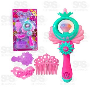 Conjunto Princesa com Varinha iluminada Toy King TK-AB5593
