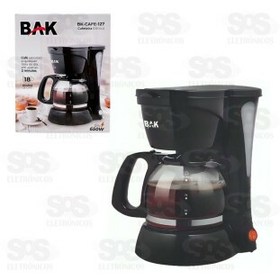 Cafeteira Elétrica 600ML 110V 650W Bak BK-CAFE-127