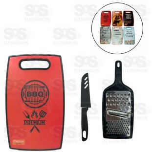 Kit Tábua Com Faca e Ralador Caerus CRS-2586