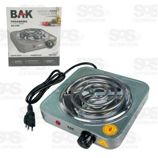 Fogareiro Elétrico 1 boca 1000W/127V Bak AD-C101