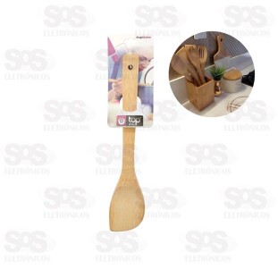 Colher De Ponta Bambu 30cm Top Útil 0818