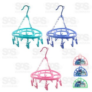 Mini Varal Dobrável Com 18 Prendedores Top Útil TOP1653