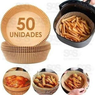 Kit Forma Descartável Para Air Fryer 50 Unidades 16x4,5CM TOP1028 CRS 2571