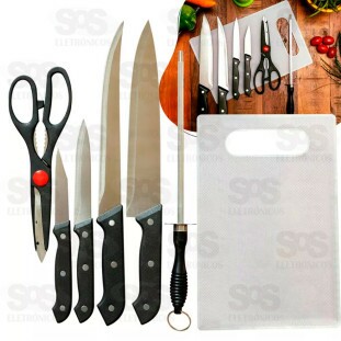 Kit Cozinha 7 Peças Com Tábua Top Útil TOP1267