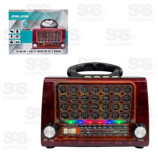 Rádio Retrô AM/FM/SW/Bluetooth Song Star SS-303UBT