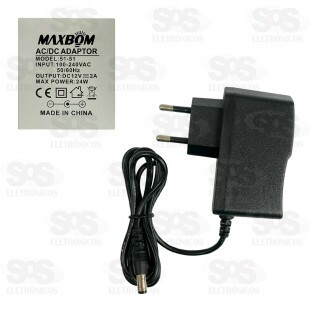 Fonte AC/DC 12V 24W Bivolt Plug P4 Maxbom 51-51