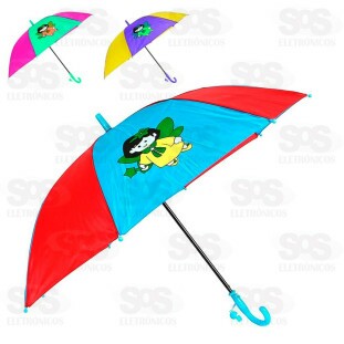 Guarda Chuva Infantil Automático Com Apito XH8790