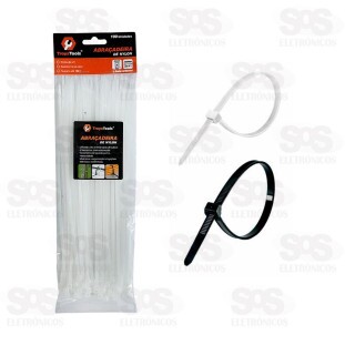 Abraçadeira De Nylon 3,6x250MM Com 100 Unidades TroyaTools TRY-0069