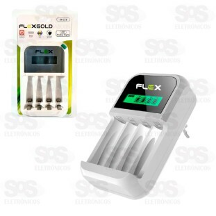 Carregador AA/AAA Com Display Digital Flexgold FX-C18