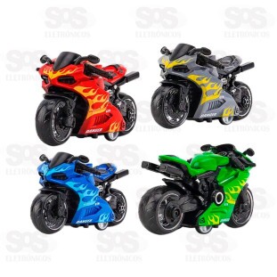 Mini Moto à Fricção Cores Variadas Toy King TK-AB6949